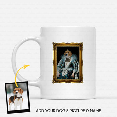 Personalized Dog Gift Idea - Royal Dog's Portrait 38 For Dog Lovers - White Mug